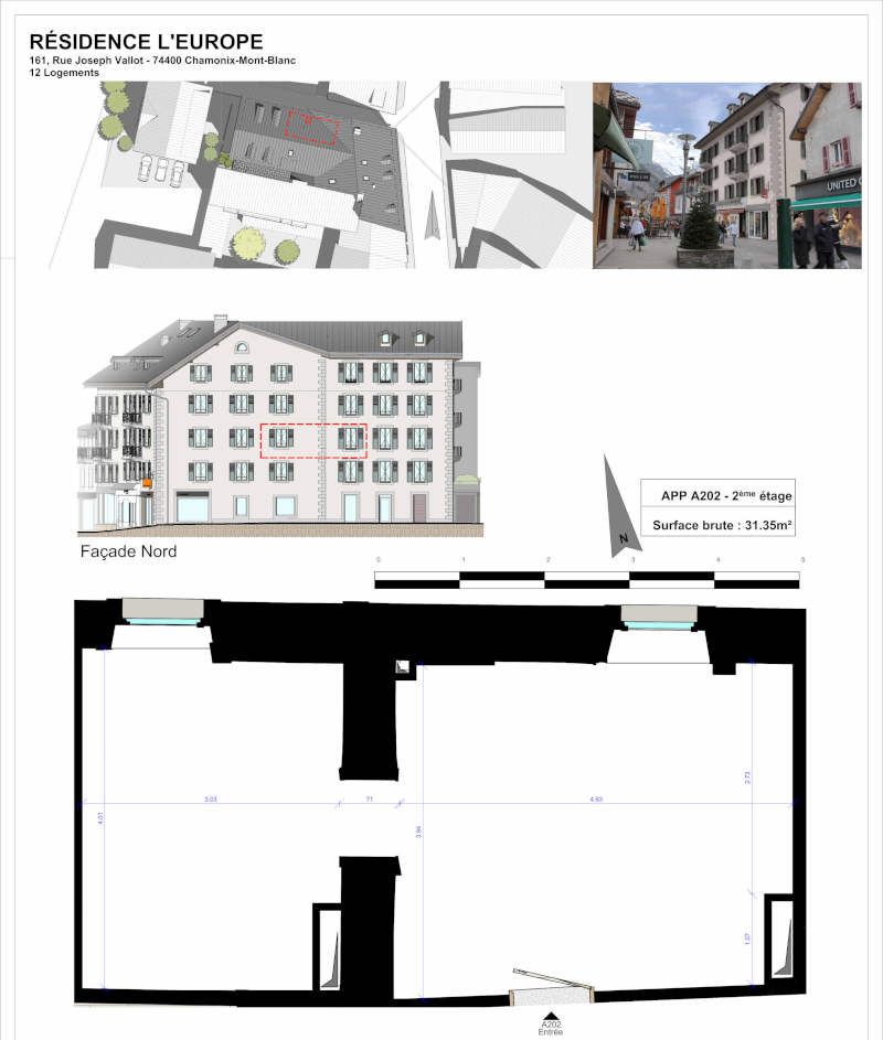 Appartement 31 m2 vendu en plateau BRUT 